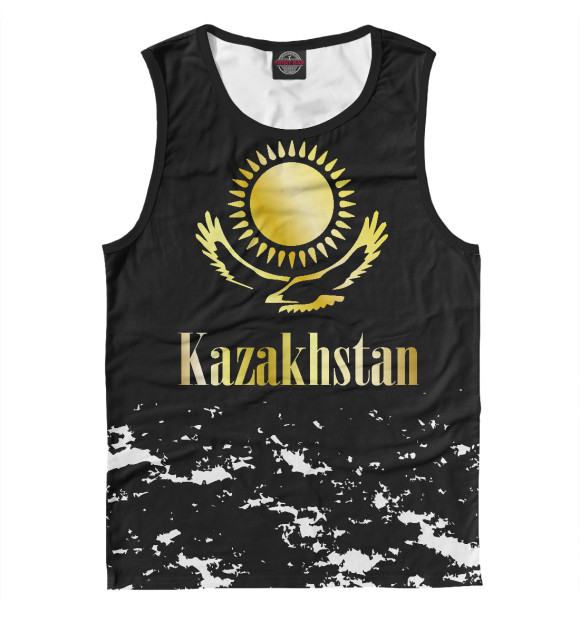 Майка для мальчика с изображением Kazakhstan цвета Белый