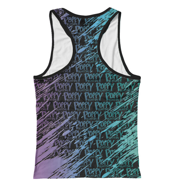 Женская майка-борцовка с изображением Poppy Playtime Хагги Вагги цвета Белый