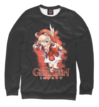 Мужской свитшот Кли  Genshin