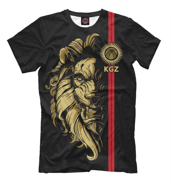 Футболка для мальчиков с изображением Киргизия цвета Белый