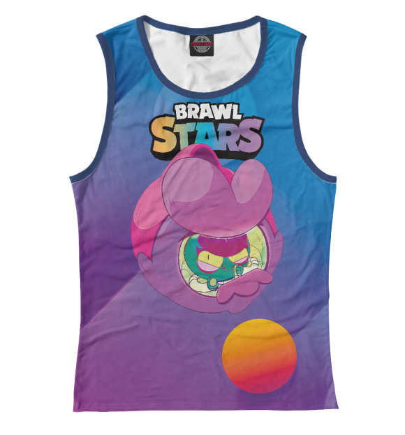 Майка для девочки с изображением BrawlStars Ева Eve цвета Белый