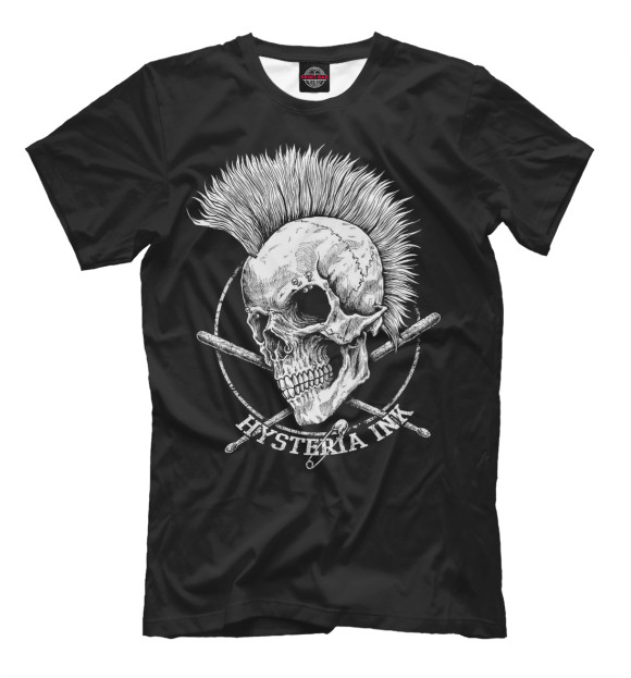 Футболка для мальчиков с изображением Punk цвета Белый