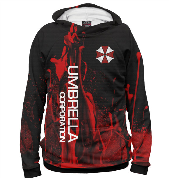 Женское худи с изображением Umbrella Corp цвета Белый