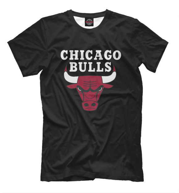 Мужская футболка с изображением Chicago Bulls цвета Белый