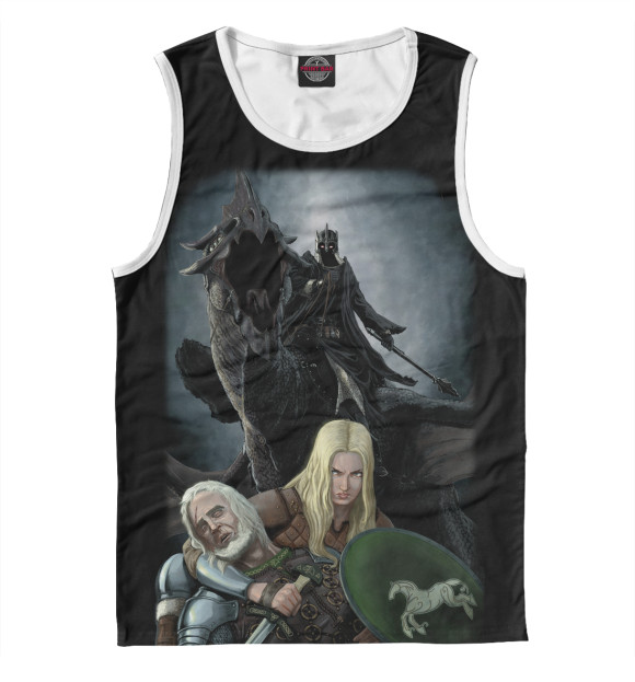 Майка для мальчика с изображением Назгул догнал цвета Белый