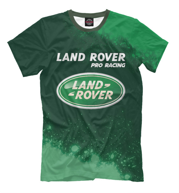 Мужская футболка с изображением Land Rover | Pro Racing цвета Белый