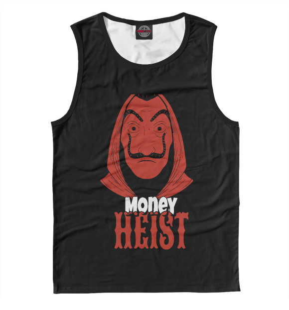 Мужская майка с изображением Money Heist цвета Белый