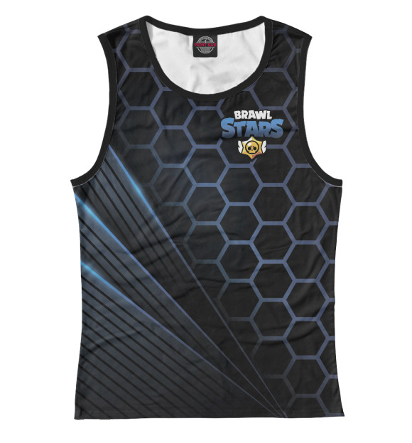 Женская майка с изображением Brawl Stars цвета Белый