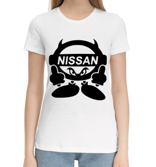 Хлопковая футболка для девочек Nissan Devil