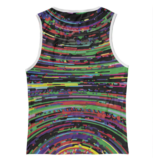 Женская майка с изображением Color pattern линии цвета Белый