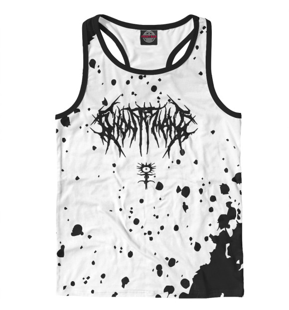 Мужская майка-борцовка с изображением Ghostemane цвета Белый