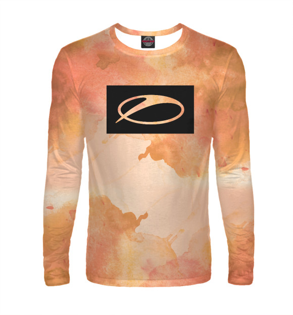 Мужской лонгслив с притом ASOT - TIE DYE SHIRT цвета Белый Мужской лонгслив с изображением ASOT - TIE DYE SHIRT цвета Белый