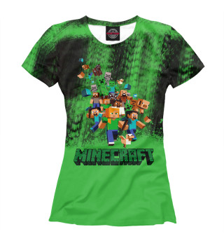 Женская футболка MineCraft | Майнкрафт