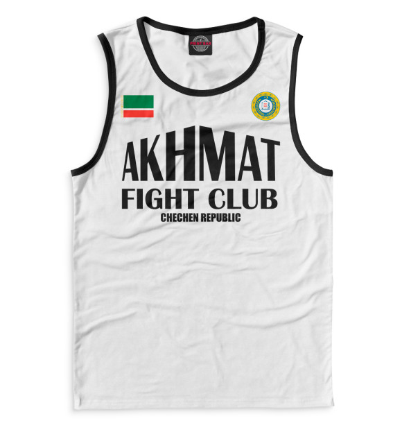 Мужская майка с изображением Akhmat Fight Club цвета Белый