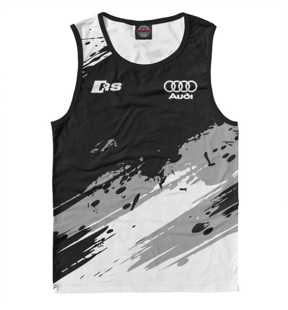 Майка для мальчика с изображением Audi RS цвета Белый