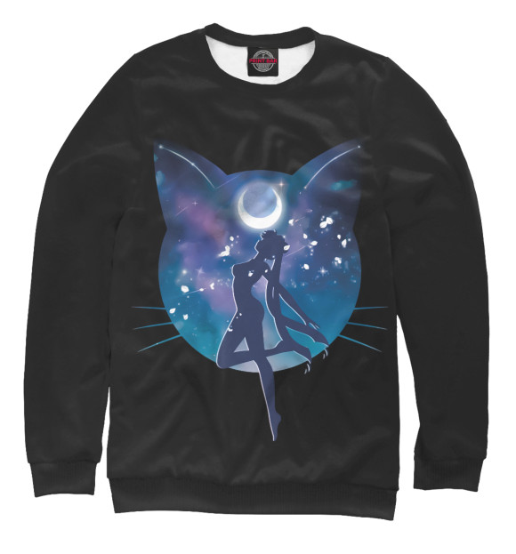 Свитшот для мальчиков с изображением Sailor Moon цвета Белый