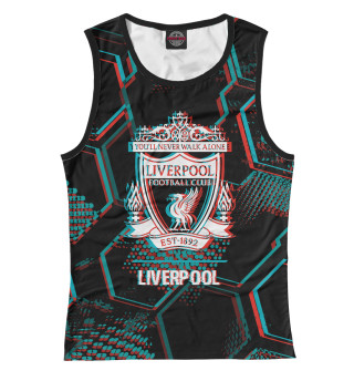 Женская майка Liverpool FC Glitch (фигуры)