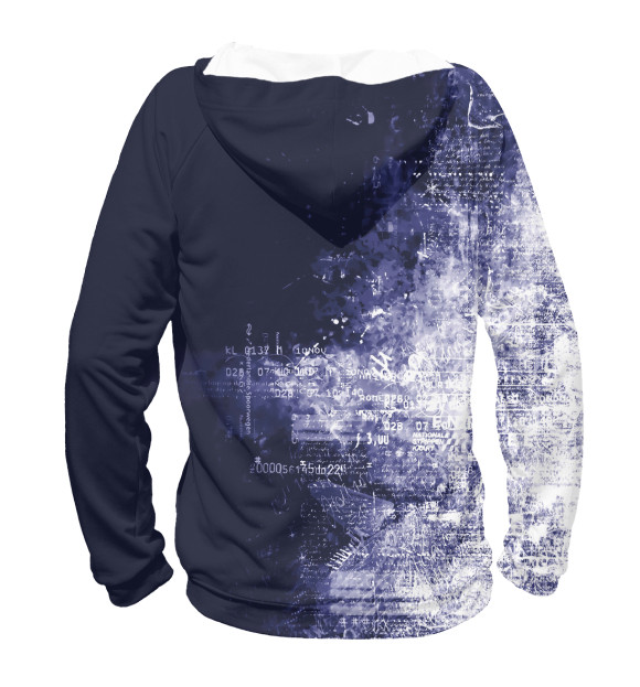 Женское худи с изображением Retro Peace цвета Белый