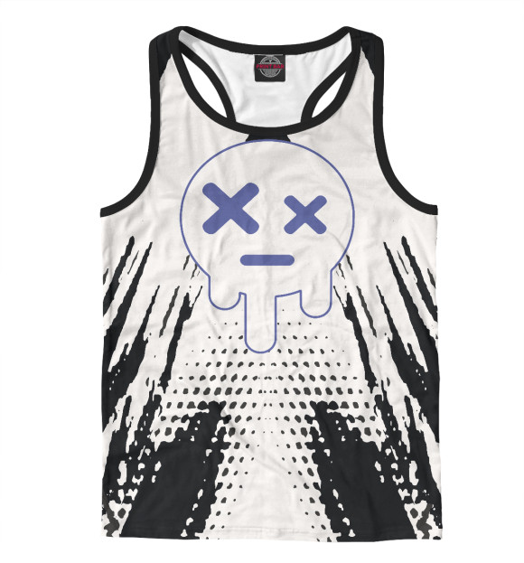 Мужская майка-борцовка с изображением Эдгар цвета Белый