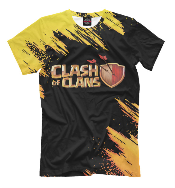 Мужская футболка с изображением Clash of Clans цвета Белый