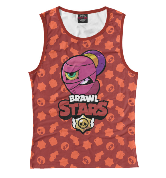 Майка для девочки с изображением Brawl Stars Tara цвета Белый