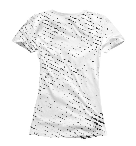 Женская футболка с изображением Depeche Mode + Череп цвета Белый