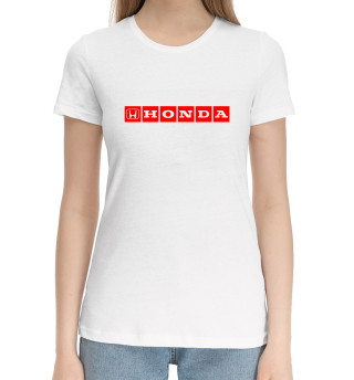 Хлопковая футболка для девочек HONDA