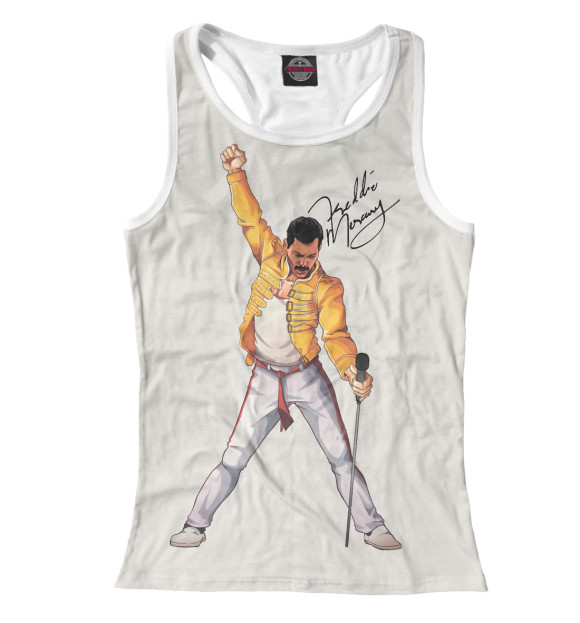 Женская майка-борцовка с изображением Queen цвета Белый