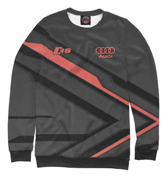 Женский свитшот с изображением Audi RS цвета Белый