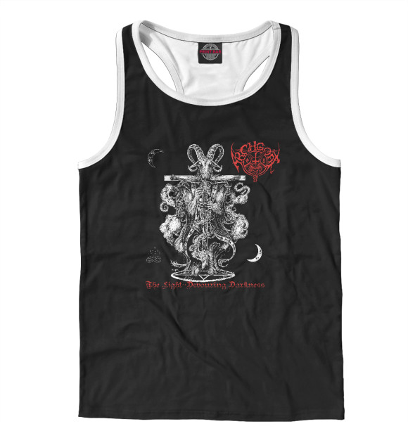 Мужская майка-борцовка с изображением Archgoat цвета Белый