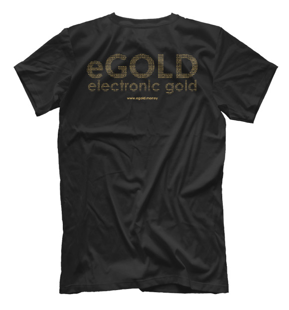 Футболка для мальчиков с изображением Gold stablecoin eGOLD цвета Белый