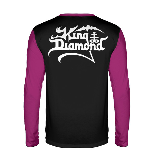 Мужской лонгслив с изображением King diamond цвета Белый