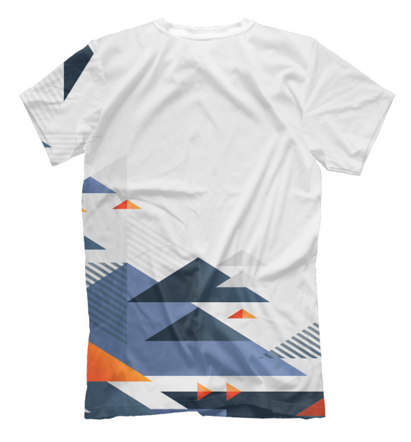 Футболка для мальчиков с изображением Geometric (фигуры) цвета Белый