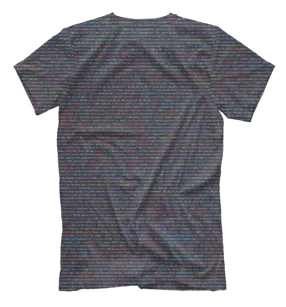 Мужская футболка с изображением Java Script цвета Белый
