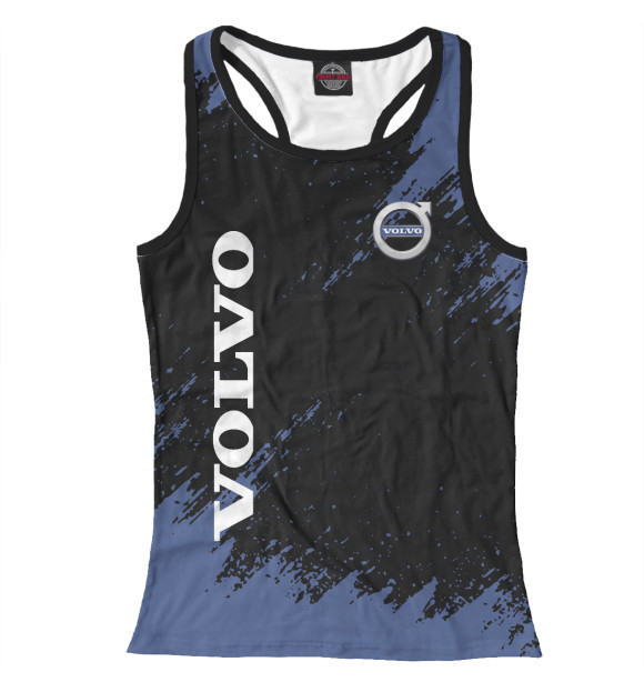 Женская майка-борцовка с изображением Volvo Cars цвета Белый