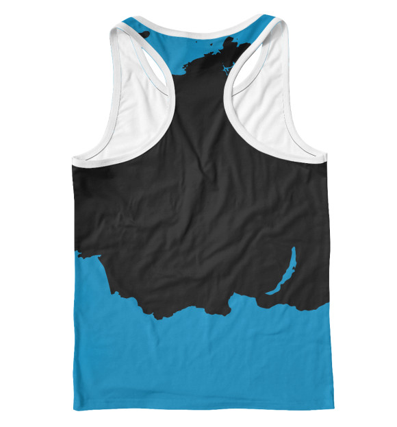 Мужская майка-борцовка с изображением СССР цвета Белый