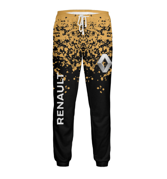 Мужские спортивные штаны с изображением Renault цвета Белый