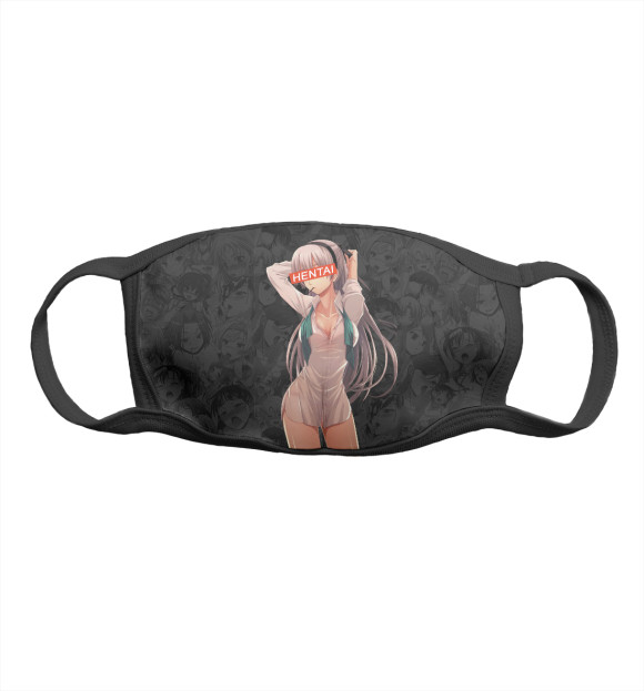 Маска тканевая с изображением Hentai цвета Белый