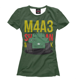 Футболка для девочек Танк США M4A3