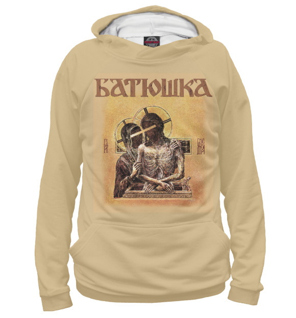 Женское худи с изображением Batushka цвета Белый