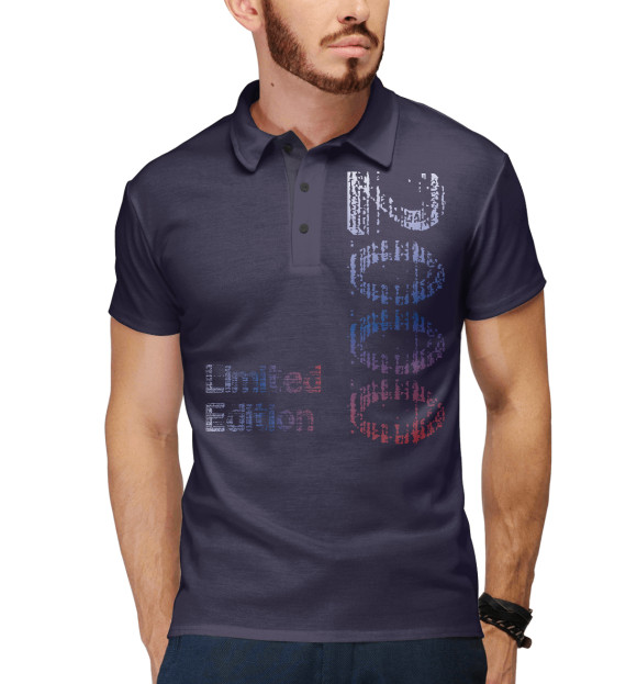 Мужское поло с изображением Limited Edition 2000 цвета Белый