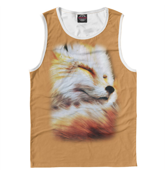 Майка для мальчика с изображением Лисичка цвета Белый