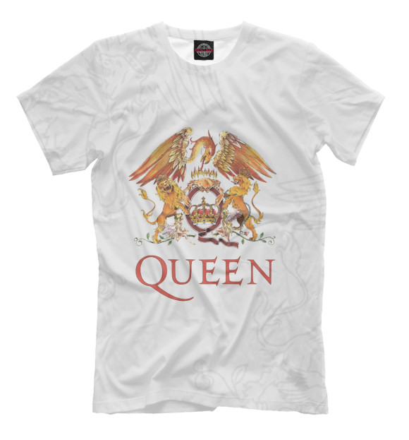 Мужская футболка с изображением Queen цвета Белый