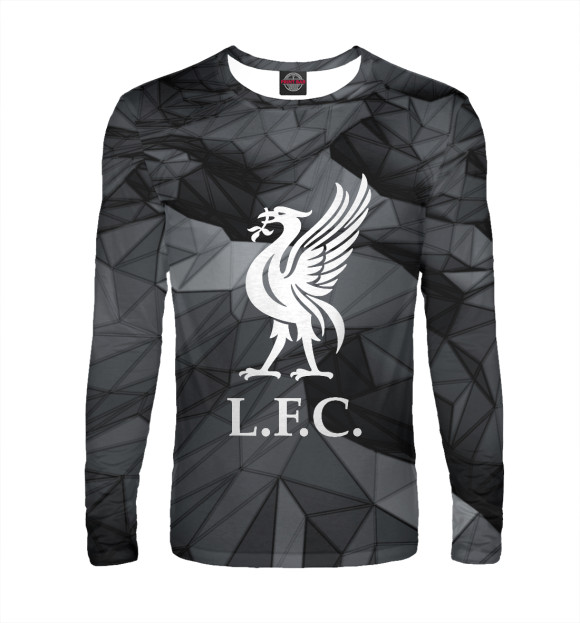 Мужской лонгслив с изображением Liverpool / Ливерпуль цвета Белый