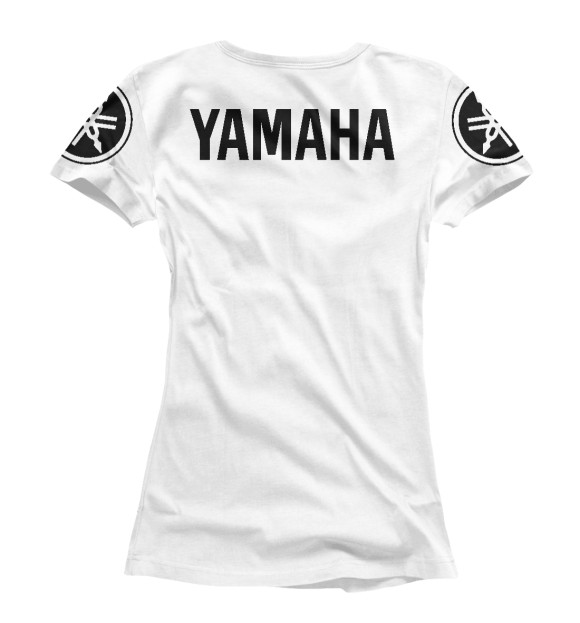 Футболка для девочек с изображением Yamaha цвета Белый