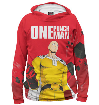 Женское худи One-Punch Man сайтама красный
