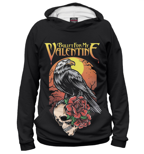Женское худи с изображением Bullet for My Valentine цвета Белый