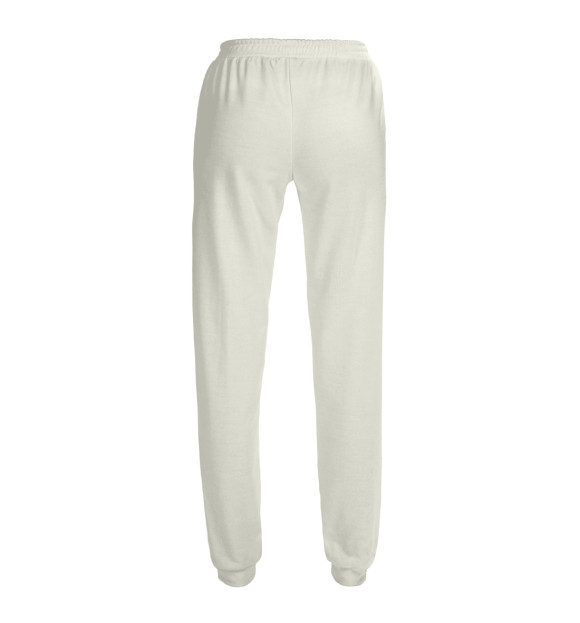 Женские спортивные штаны с изображением Бабочка с любовью цвета Белый
