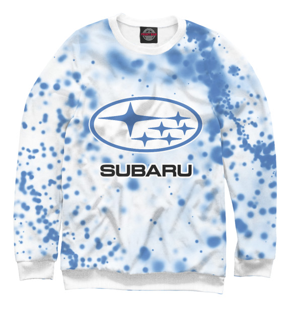 Свитшот для девочек с изображением Subaru / Субару цвета Белый