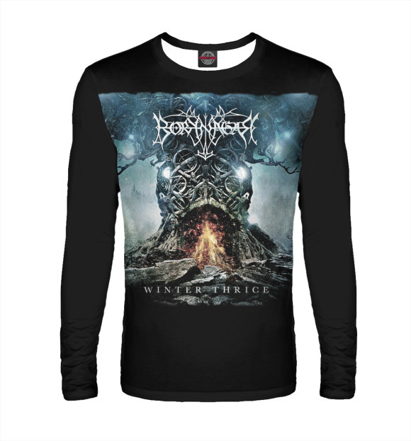 Мужской лонгслив с изображением Borknagar цвета Белый